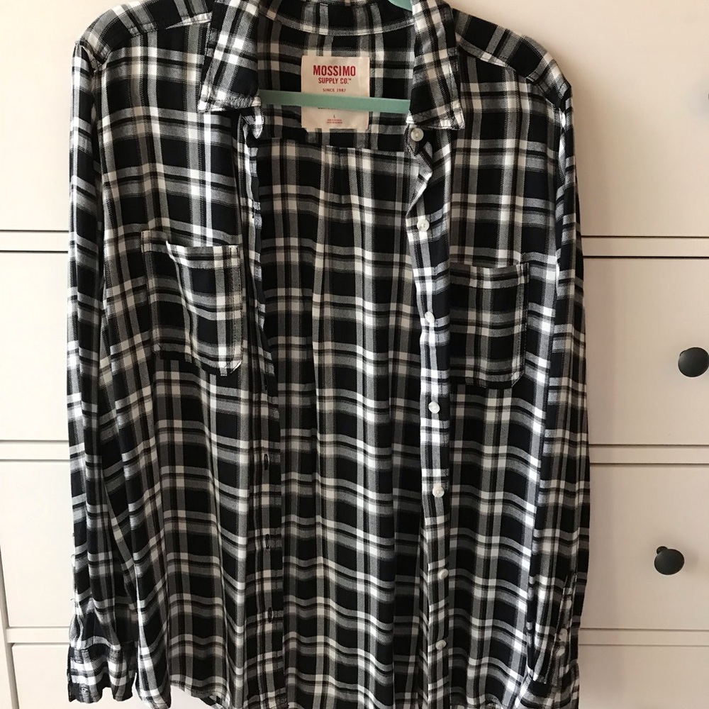 Plaid button down